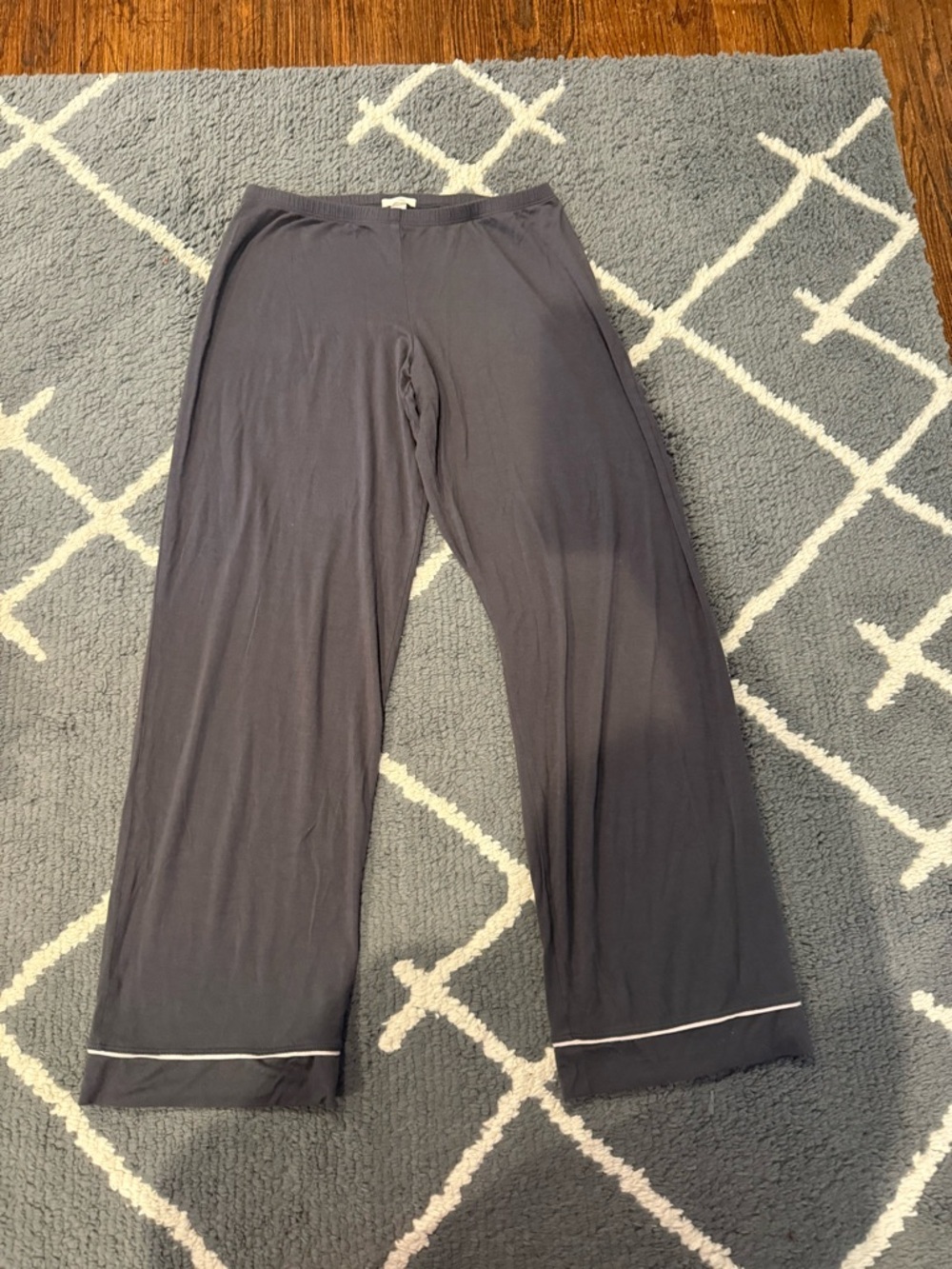 Eberjey Dark Gray with Light Pink Pajama Pants (and top for free)